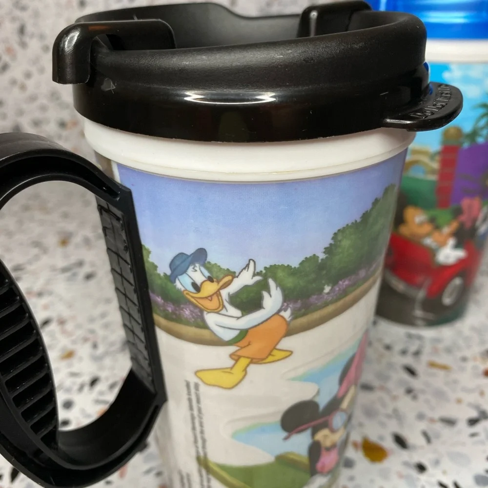 Disney Park Travel Mugs with Lids | Set of 2